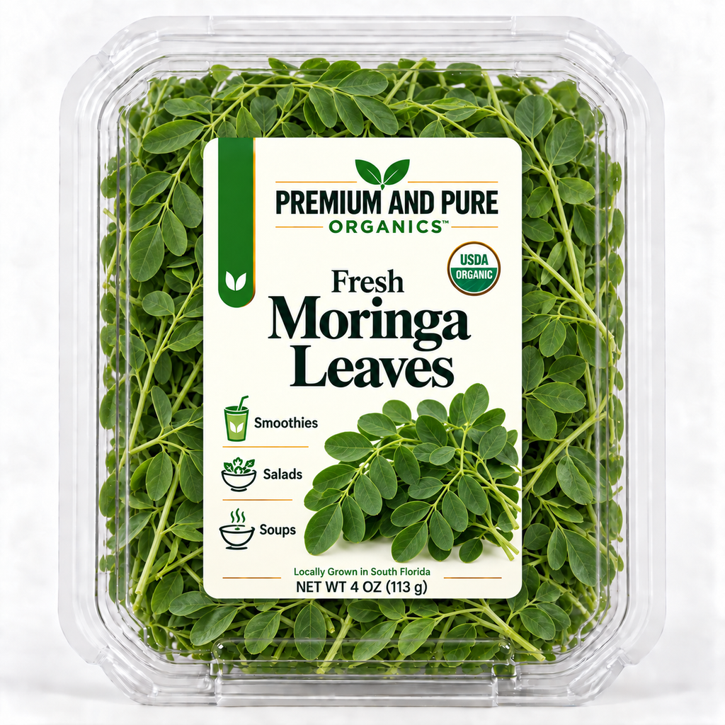 Organic Fresh Moringa Leaves - 4oz