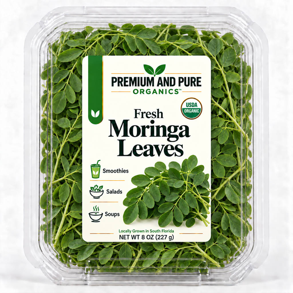 Organic Fresh Moringa Leaves - 8oz